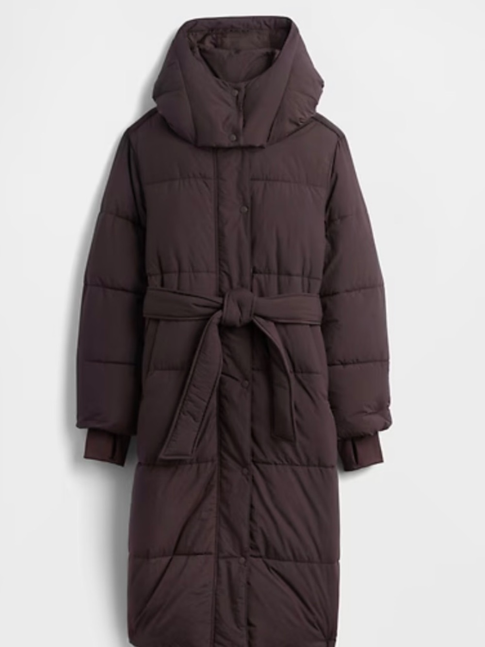 Gap Belted Long Puffer Coat